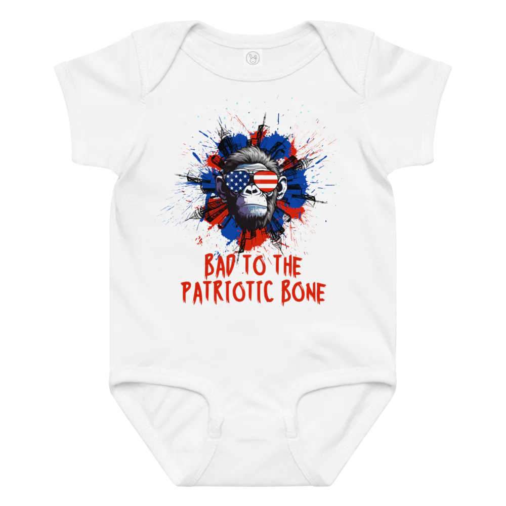 Dogs Like Bad to the Bone Gorillas Baby Onsie