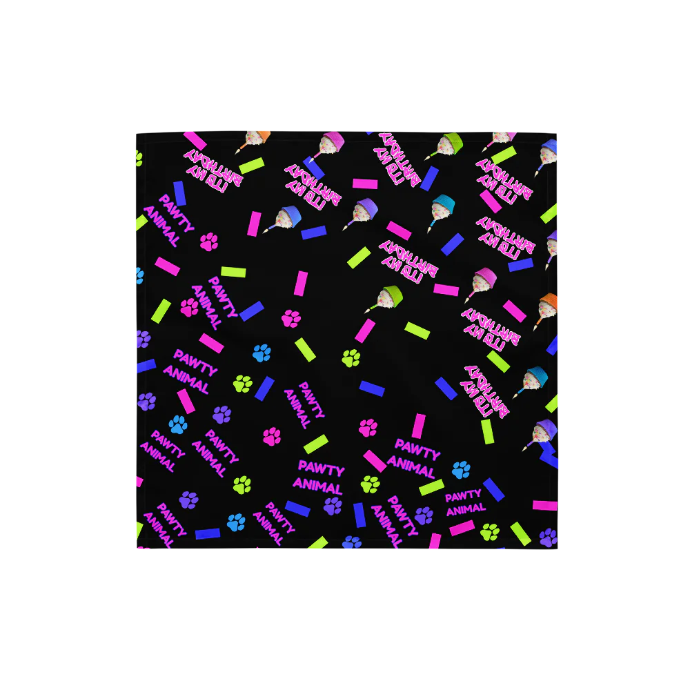 Pawty Animal Birthday Bandana