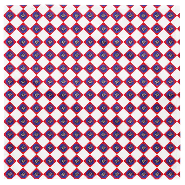 Bulldog Vibes Checkered Dog Bandana