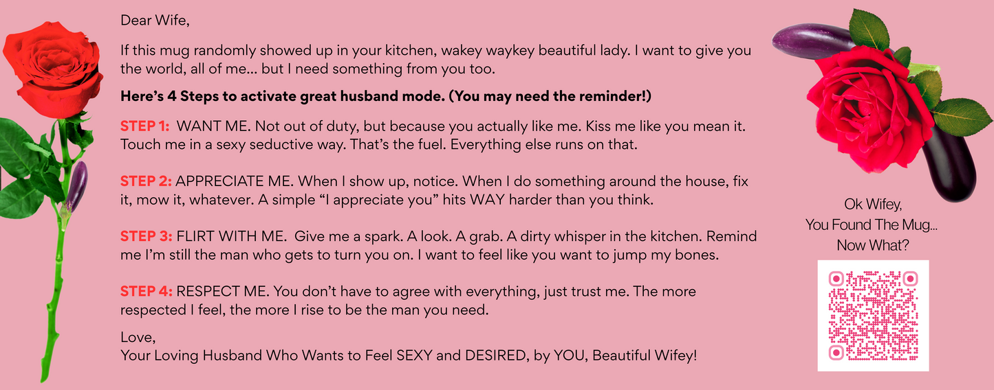 Dear Wifey Small 11 oz Mug - A Guide to Activating Your Great Husband!