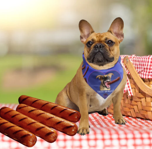"I Love Weiners" Dog Bandana