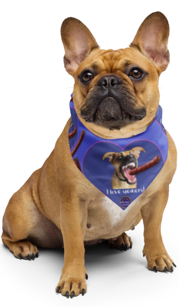 "I Love Weiners" Dog Bandana
