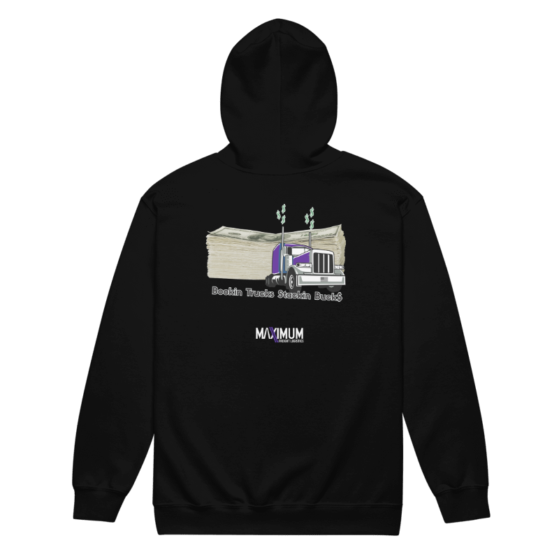 Max Truckin Gear Bookin Trucks. Stackin Buck$. Sweatshirt