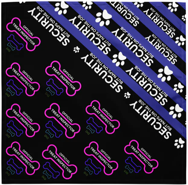 Office Pup Bandana – Treat Inspector / Security