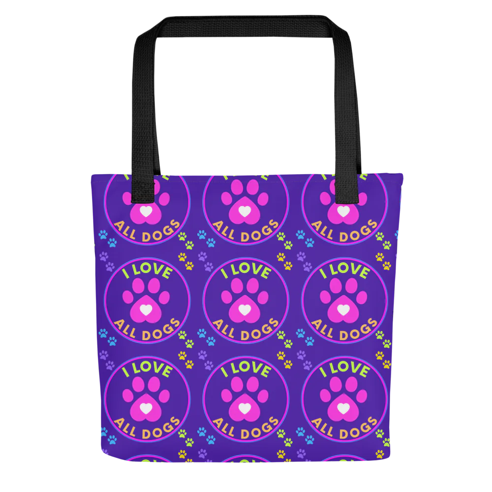 I Love All Dogs Tote Bag