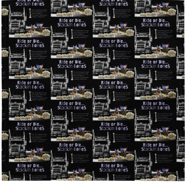 Max Truckin Gear – Ride or Die… Stackin’ Bones Bandana