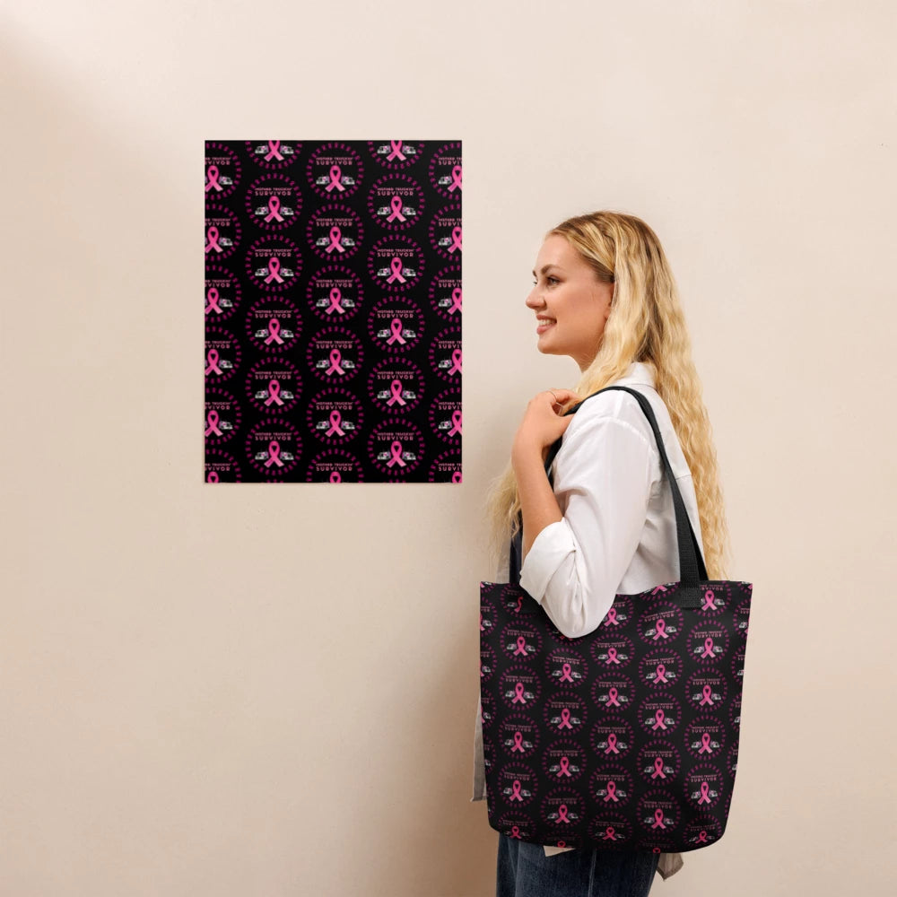 Breast Cancer Awareness – Mother Truckin’ Survivor Tote