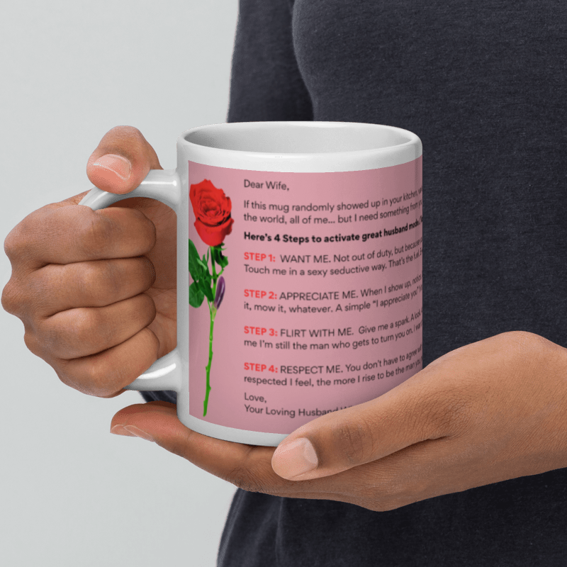 Dear Wifey Large 20 oz Mug - A Guide to Activating Your Great Husband!