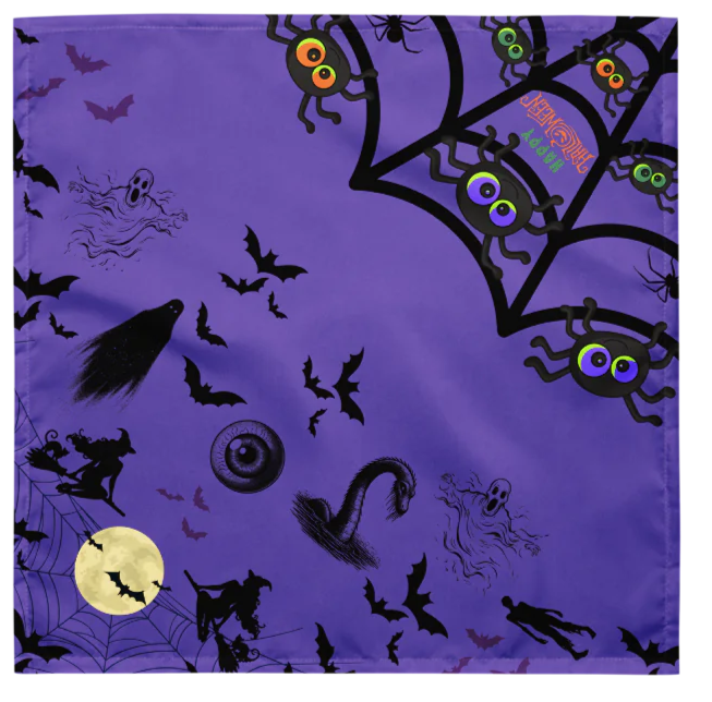 Creepin’ It Cute – 2-in-1 Halloween Dog Bandana