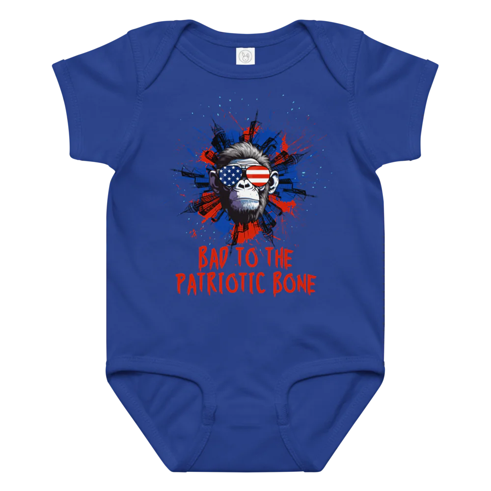 Dogs Like Bad to the Bone Gorillas Baby Onsie