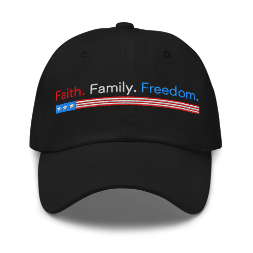 Faith. Family. Freedom. Patriotic Hat