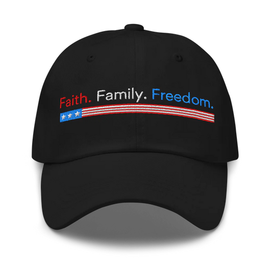 Faith. Family. Freedom. Patriotic Hat