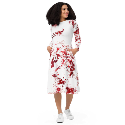 Bloody halloween dress with pockets