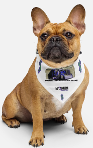 Max Truckin Gear Bookin Trucks. Stackin Buck$ Dog Bandana