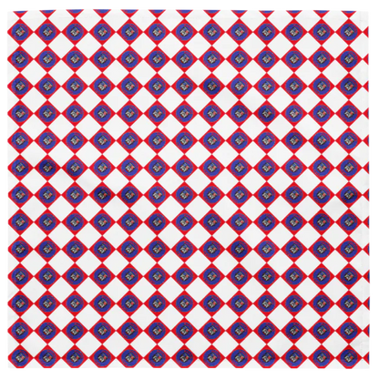 Bulldog Vibes Checkered Dog Bandana