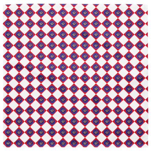 Bulldog Vibes Checkered Dog Bandana