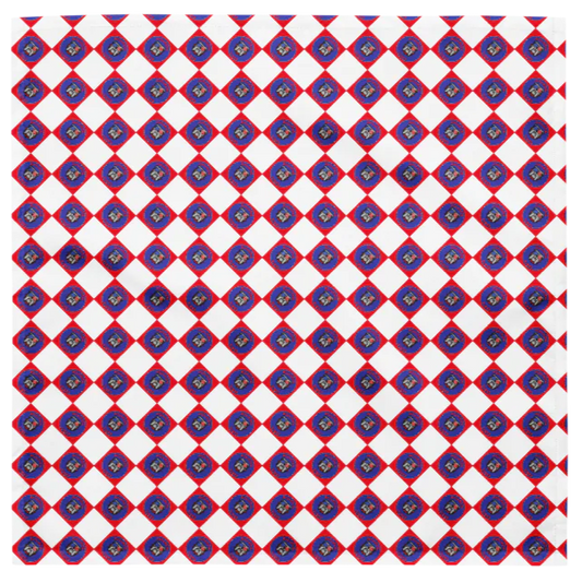 Bulldog Vibes Checkered Dog Bandana