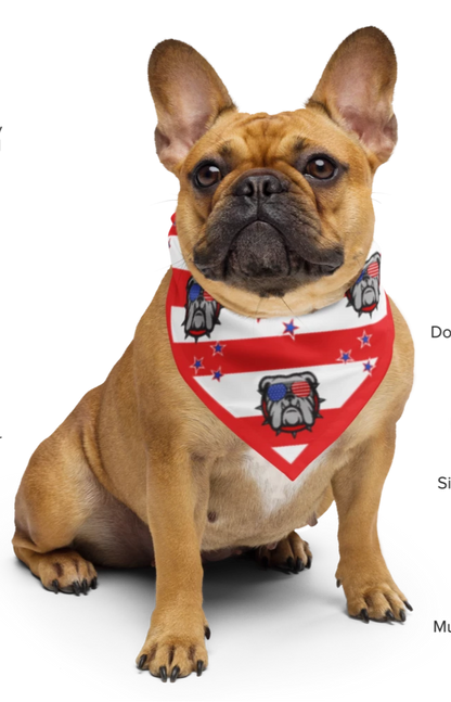 Bulldog Vibes Dog Bandana