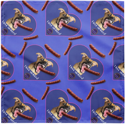 "I Love Weiners" Dog Bandana