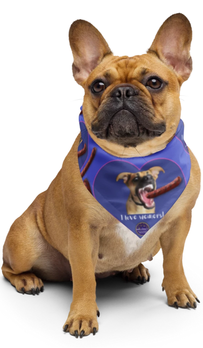 "I Love Weiners" Dog Bandana