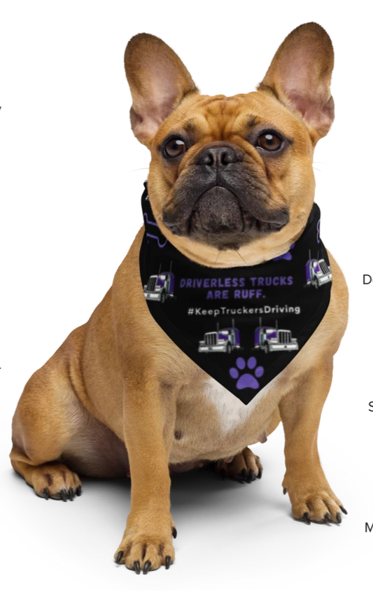 Purple Truck Edition, Driverless Trucks Are Ruff Dog Bandana