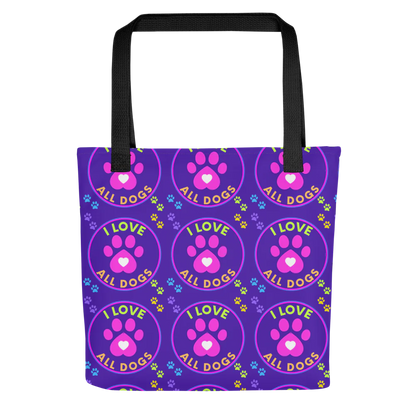 I Love All Dogs Tote Bag