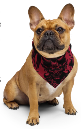 Deadly Demon Dog Bandana – Devilish Looks, Double Trouble