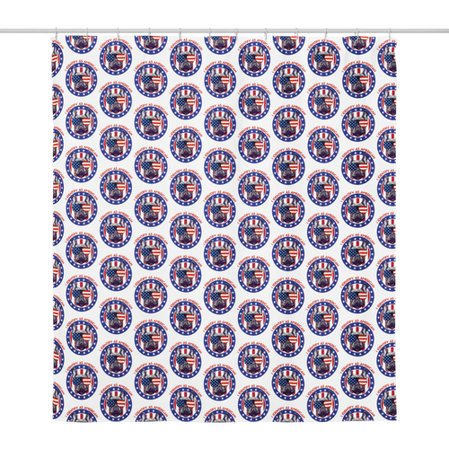 I Identify As American Patriotic Shower Curtain