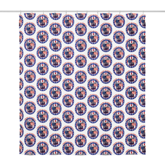 I Identify As American Patriotic Shower Curtain