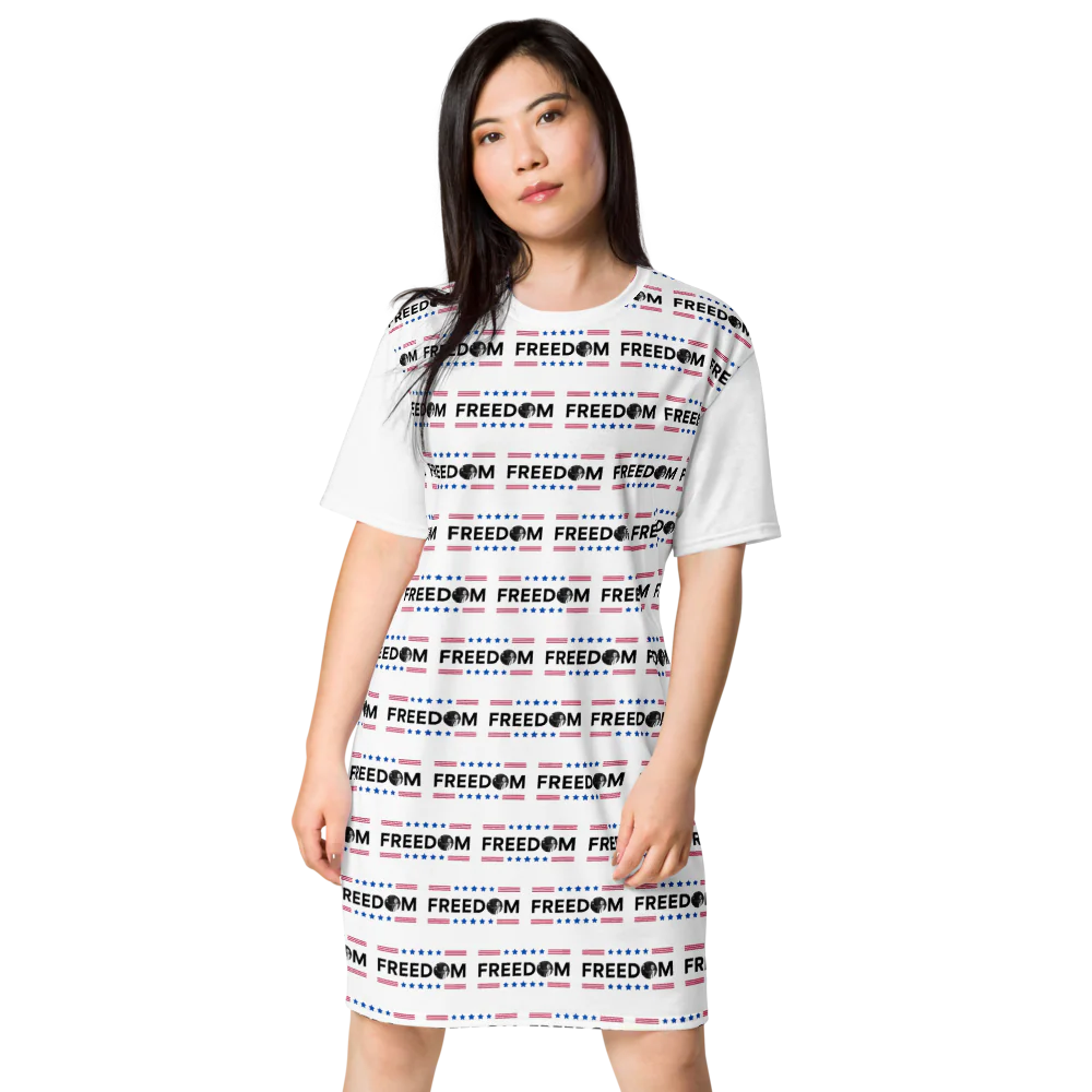Charlie Kirk Freedom Collection Oversized T-Shirt Dress