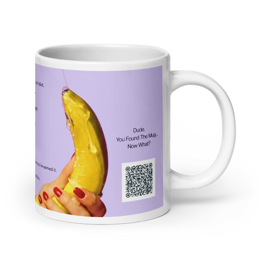 XXX-Rated Morning Sex Instructions BIG 20oz Mug + QR Code to Blog