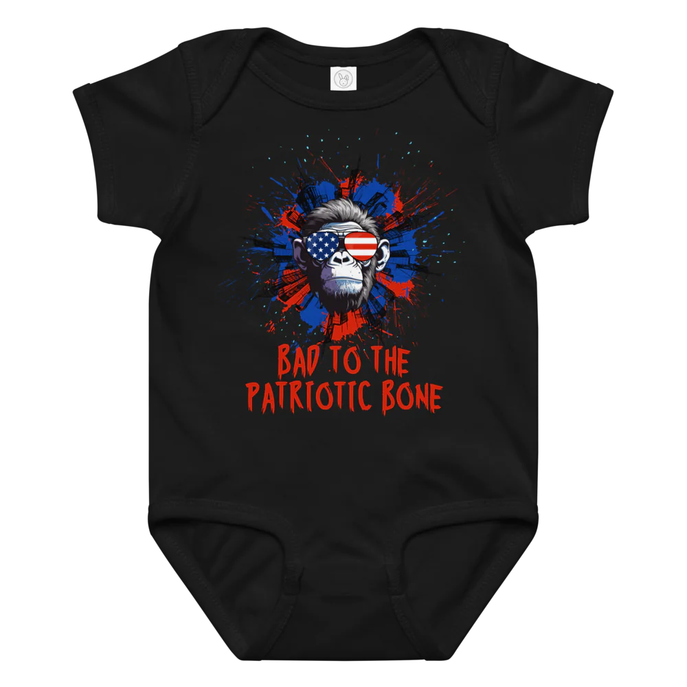 Dogs Like Bad to the Bone Gorillas Baby Onsie