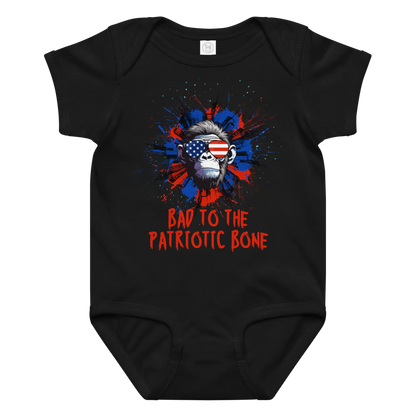 Dogs Like Bad to the Bone Gorillas Baby Onsie