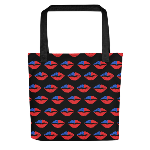 Patriotic Kisses Tote – Red, White, & Smooches