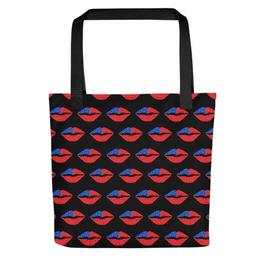 Patriotic Kisses Tote – Red, White, & Smooches